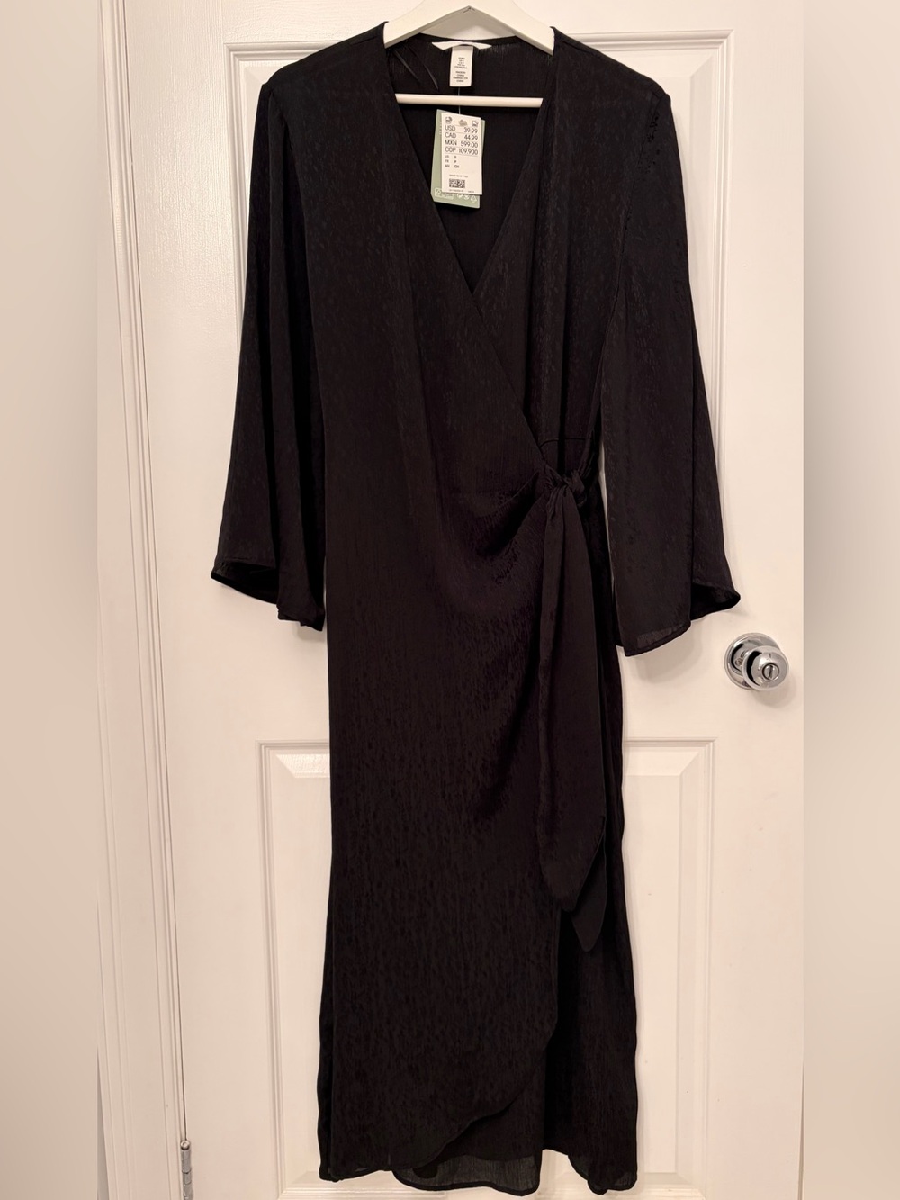 H&M Black Wrap Dress